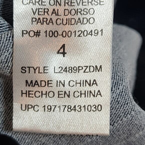 Blue Pinstripe Wit & Wisdom Skyhigh Flare Leg Jeans Size 4 - Picture 5 of 7